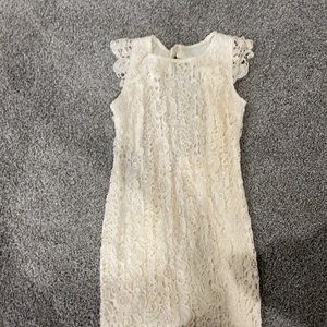 Cream Lace Boutique Dress